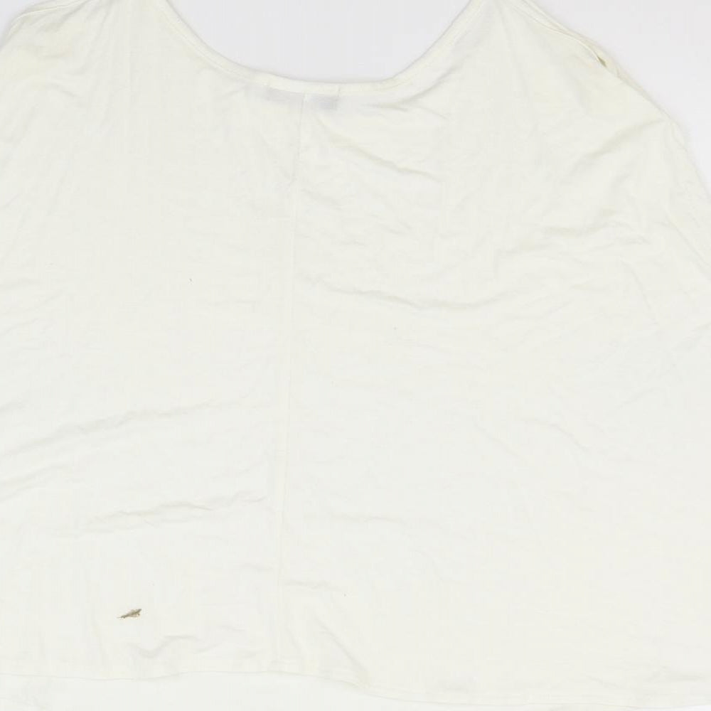 Fashion Star Womens White   Basic Tank Size L
