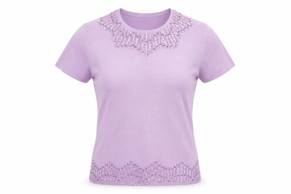 FABRIZIO Womens Purple   Pullover Jumper Size M