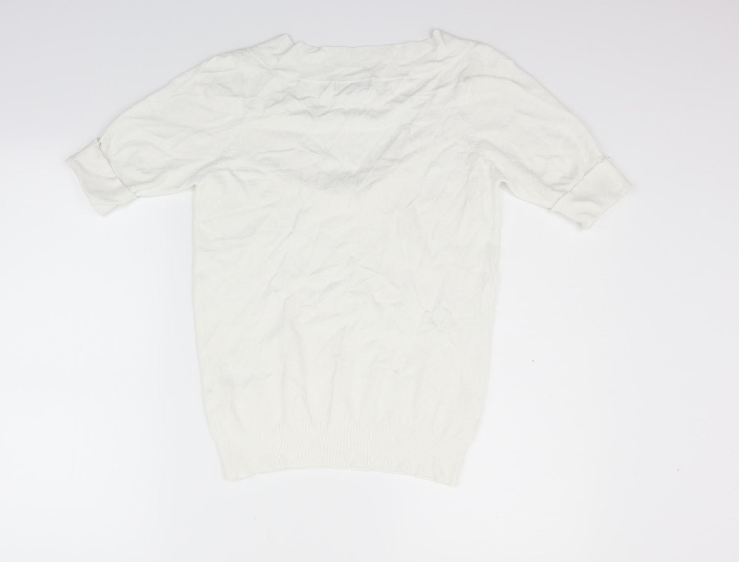 Marks and Spencer Womens White   Pullover Jumper Size 10