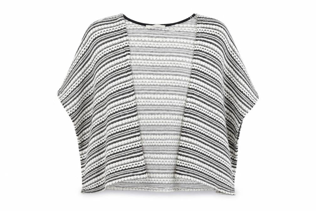 George Womens White Geometric  Cape Jumper One Size