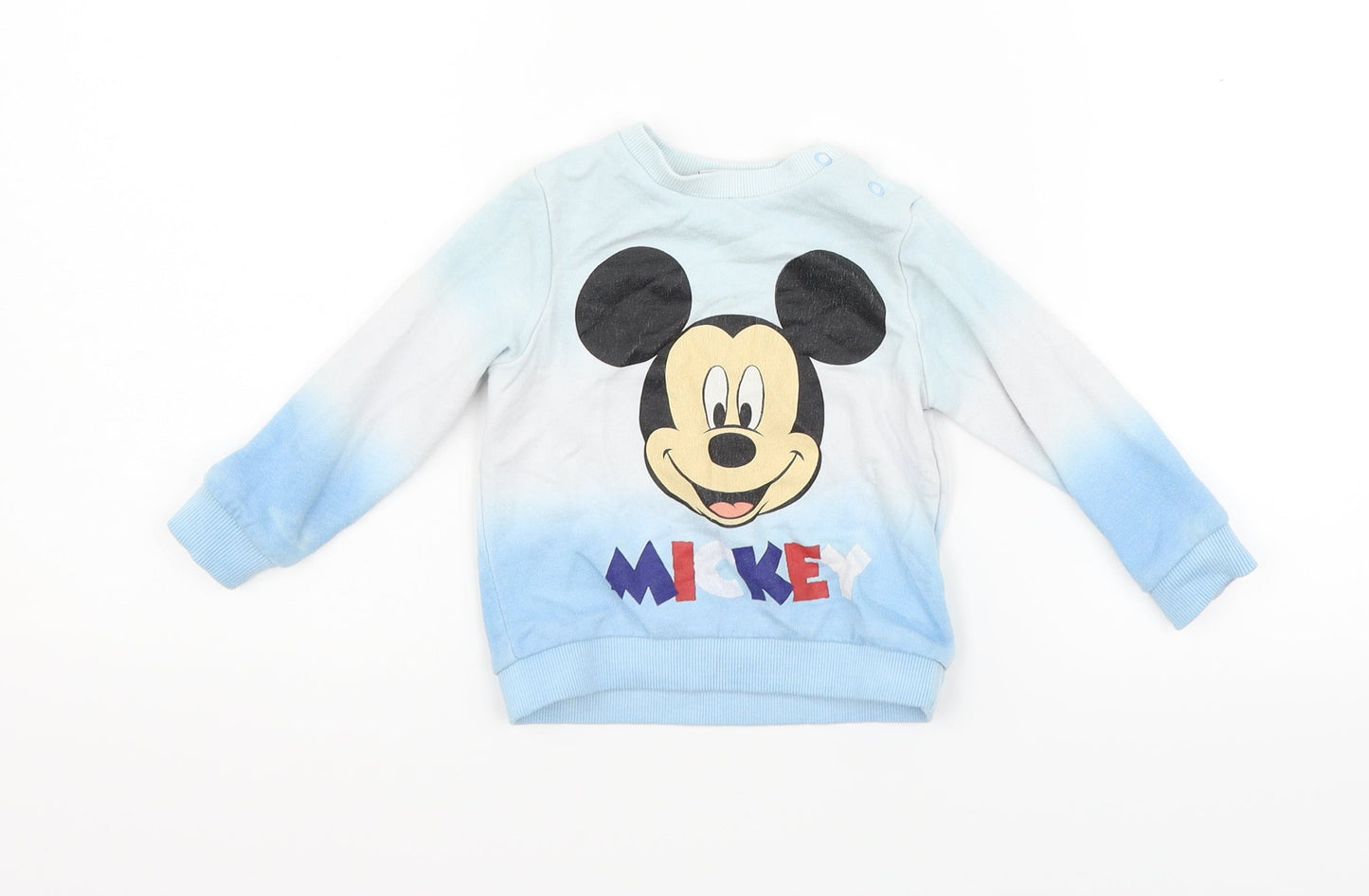 Disney Boys Blue   Pullover Jumper Size 9-12 Months  - MICKEY MOUSE