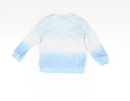 Preloved Disney Boys Blue   Pullover Jumper Size 9-12 Months  - MICKEY MOUSE - Back