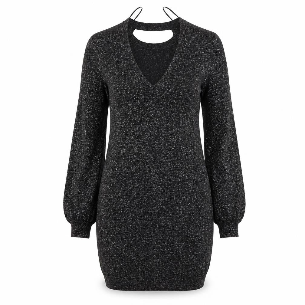 George Womens Black Houndstooth  Fit & Flare  Size 10