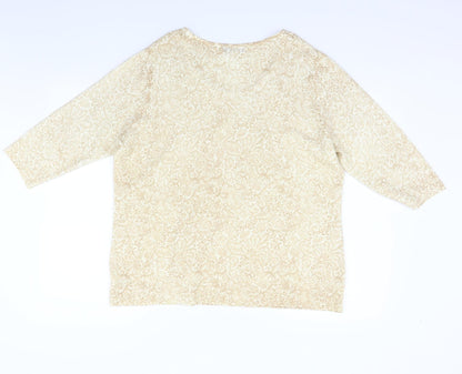 Bonmarché Womens Beige Pullover Jumper Size L