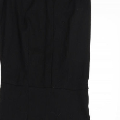 Next Womens Black   Fit & Flare  Size 6  - BELTED