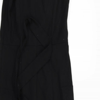 Next Womens Black   Fit & Flare  Size 6  - BELTED