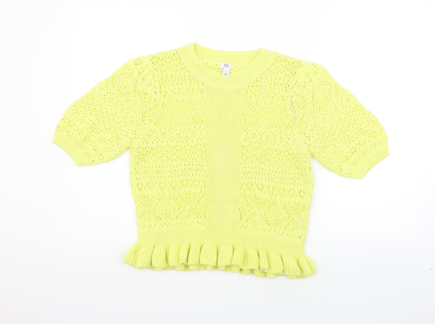 Bonmarché Womens Yellow   Pullover Hoodie Size 12