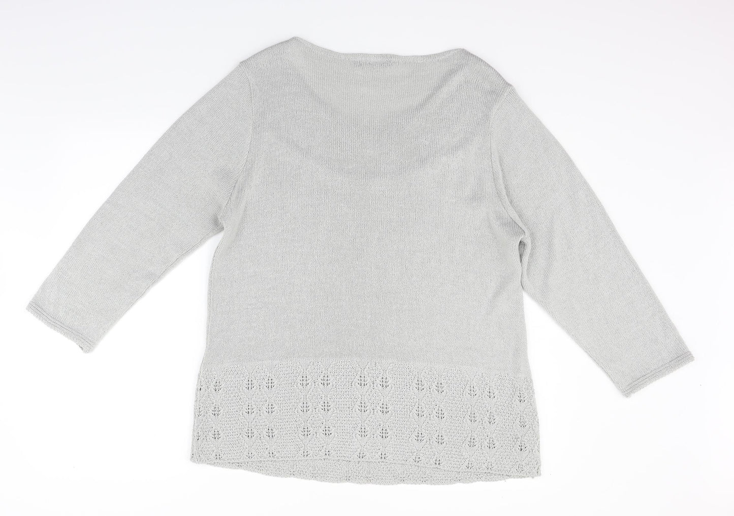 Elite Collection Womens Grey   Pullover Jumper Size XL  - washable marks