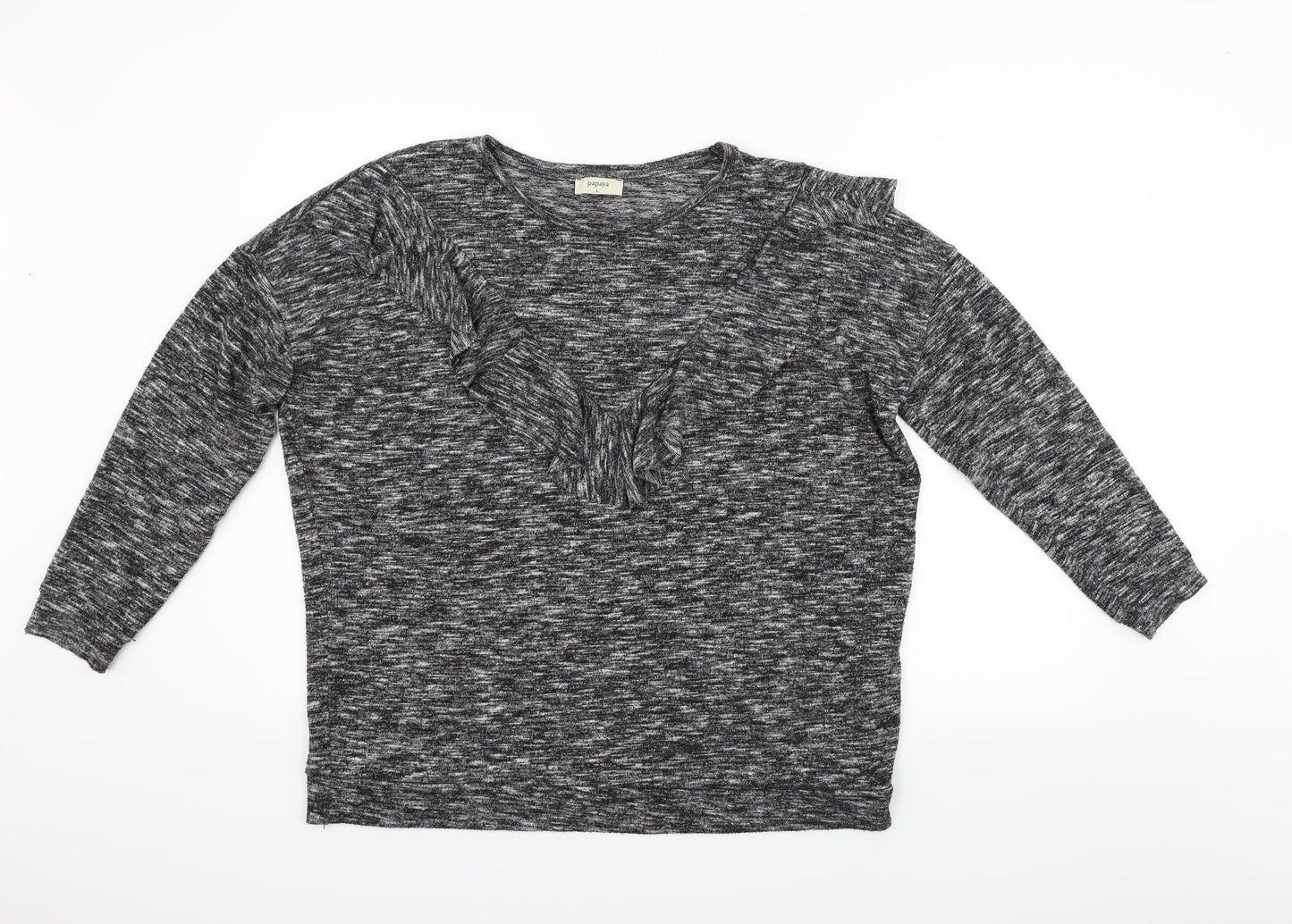 Papaya Womens Grey   Pullover Jumper Size L