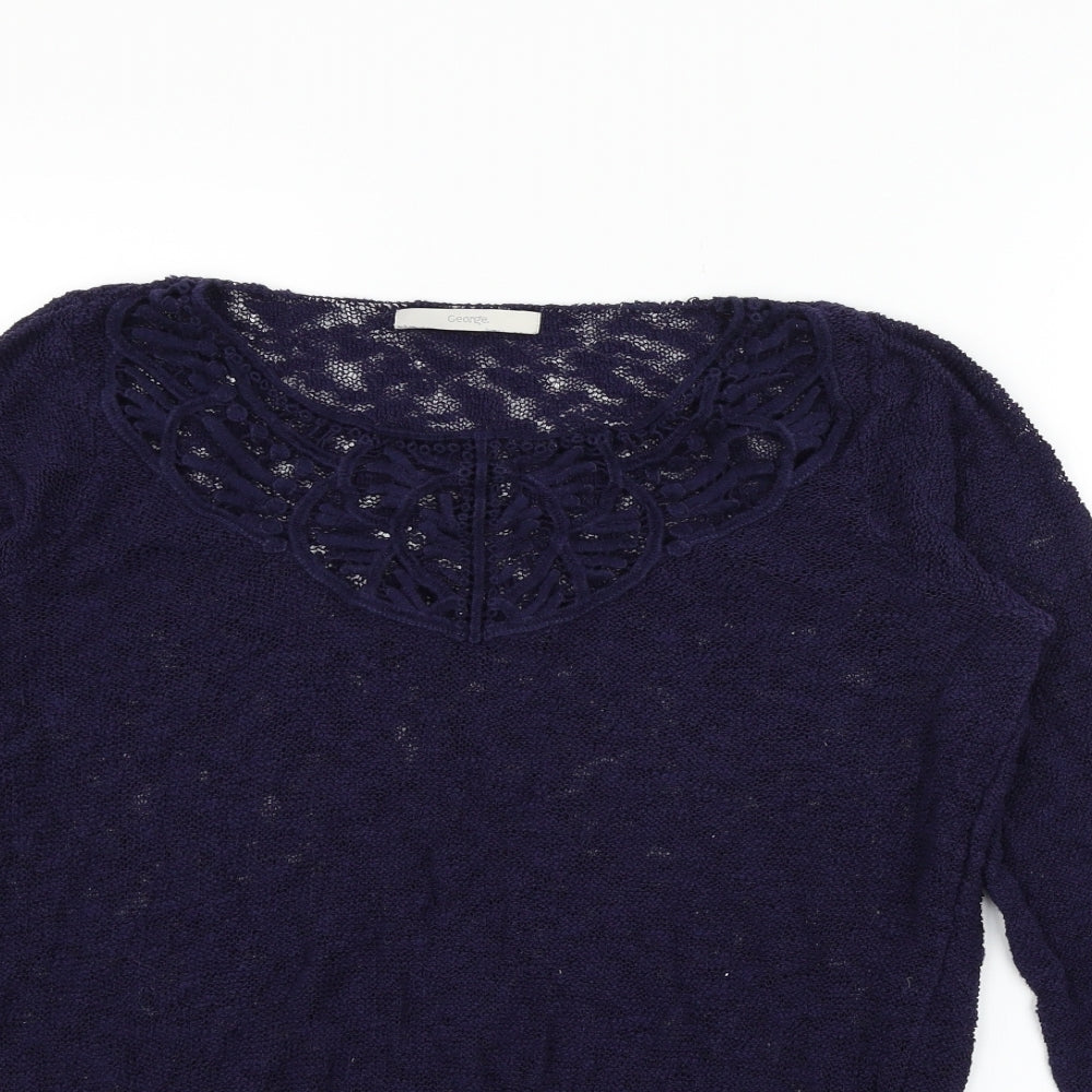 George Womens Blue   Pullover Jumper Size 14