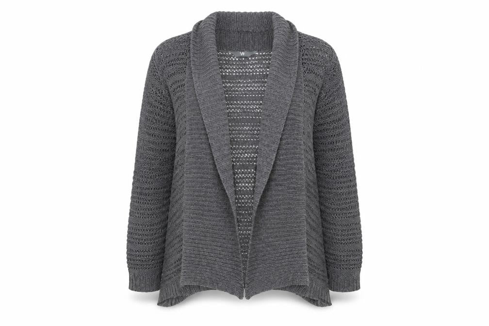 BHS Womens Grey   Cardigan Jumper Size 14