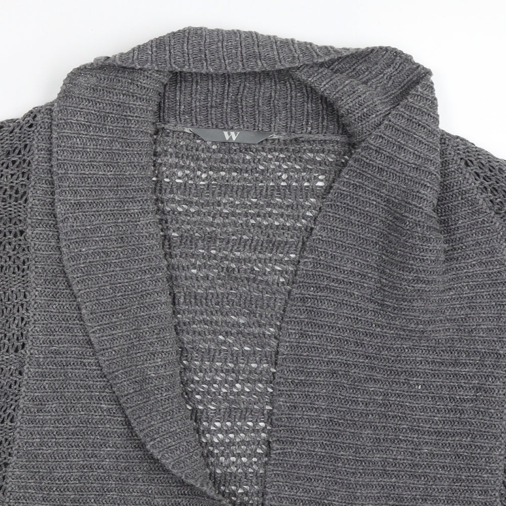 BHS Womens Grey   Cardigan Jumper Size 14