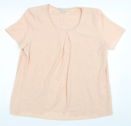 Peacocks Womens Beige   Basic Blouse Size 14