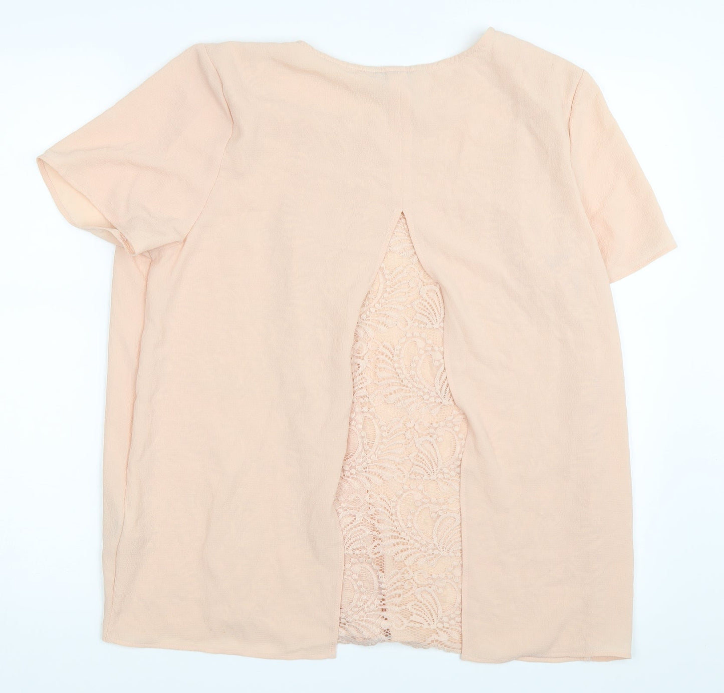 Peacocks Womens Beige   Basic Blouse Size 14