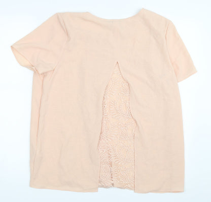 Peacocks Womens Beige   Basic Blouse Size 14