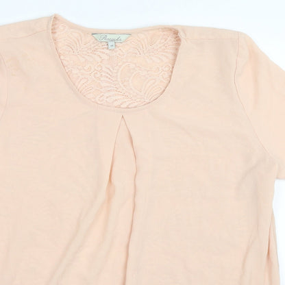 Peacocks Womens Beige   Basic Blouse Size 14