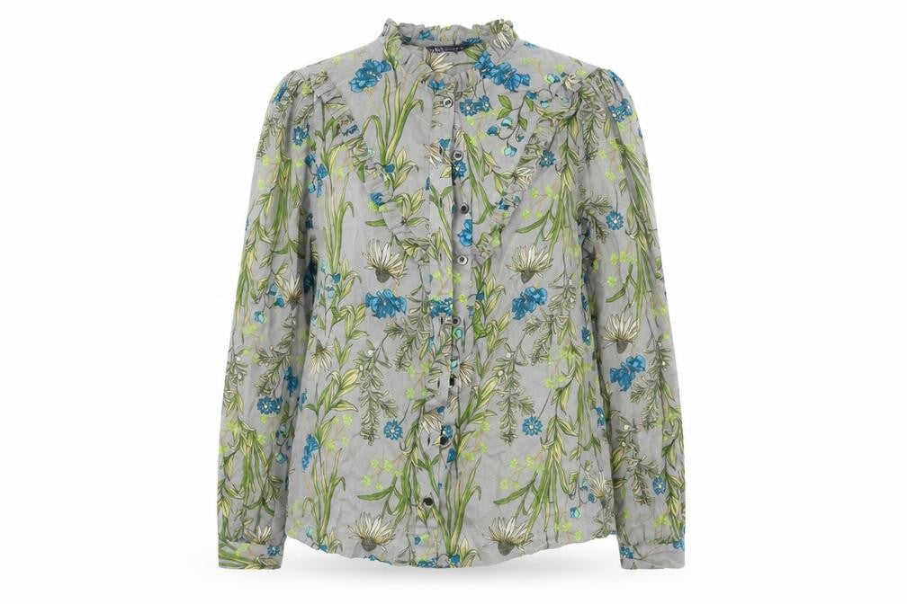 Marks & Spencer Womens Grey   Basic Button-Up Size 8