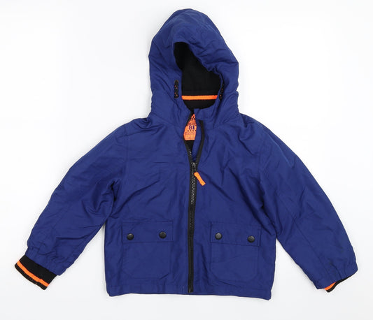 Primark Boys Blue   Basic Coat Coat Size 4XL