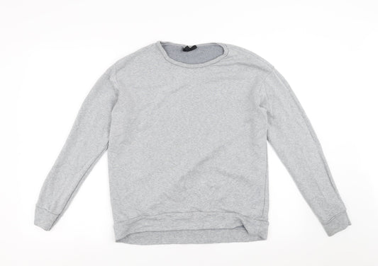 Topshop Womens Grey   Pullover Sweatshirt Size 8