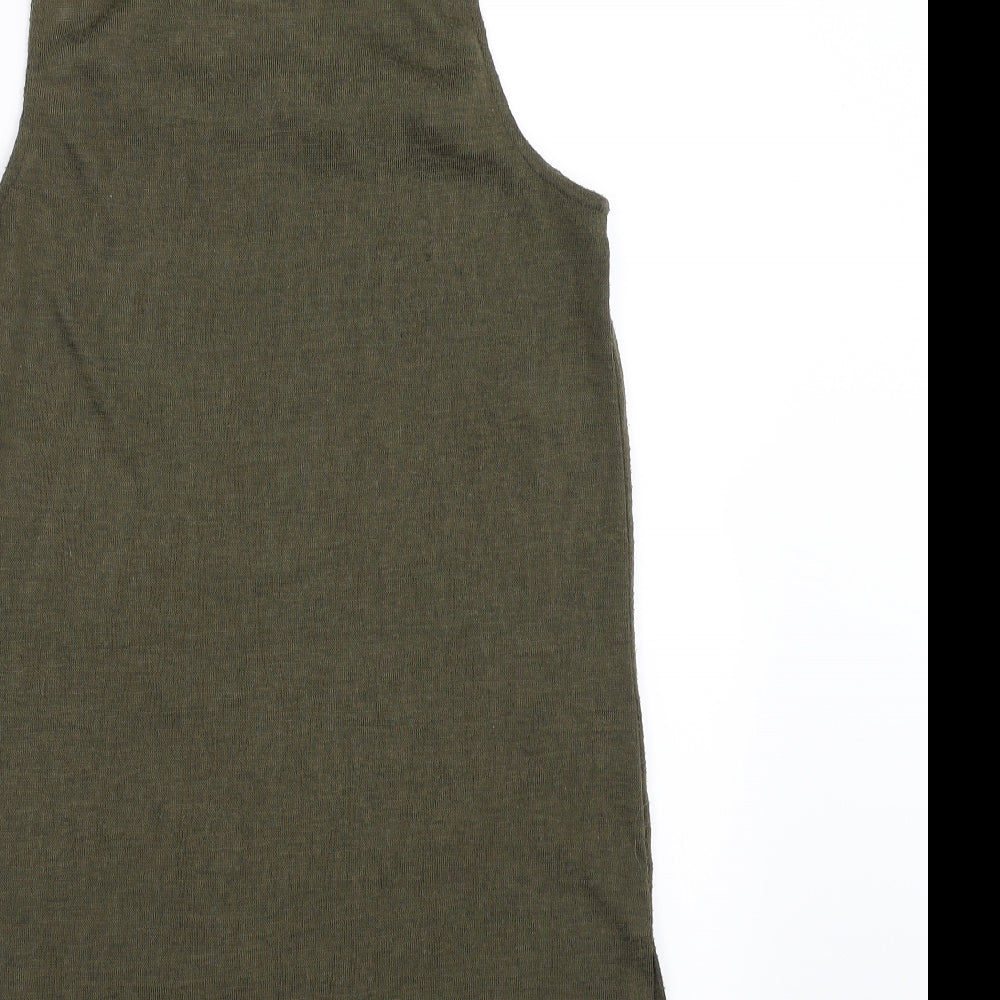 Primark Womens Green   Basic Blouse Size 6  - beaded