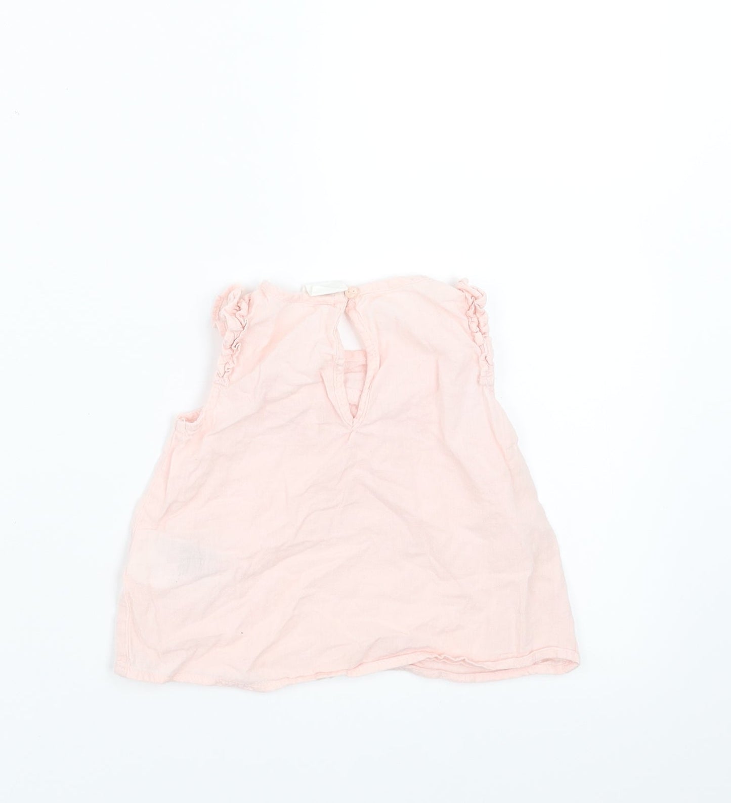 H&M Girls Pink   Basic Blouse Size 3-6 Months
