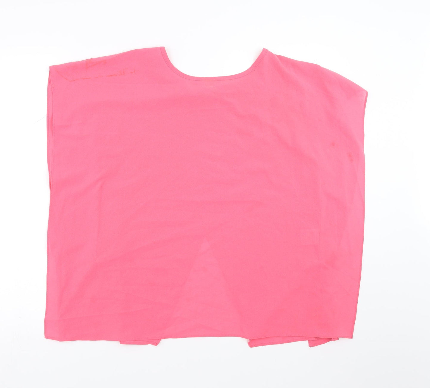 Internationale Womens Pink   Basic Blouse Size 10  - open back