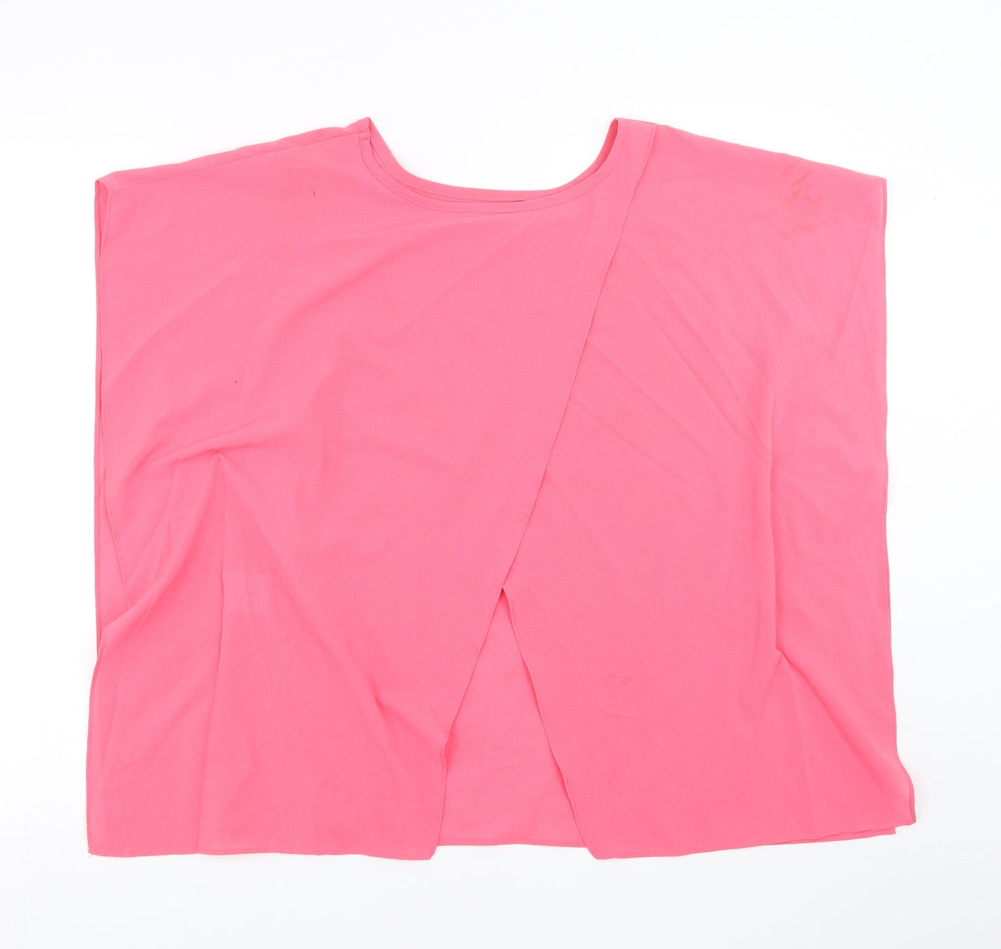 Internationale Womens Pink   Basic Blouse Size 10  - open back