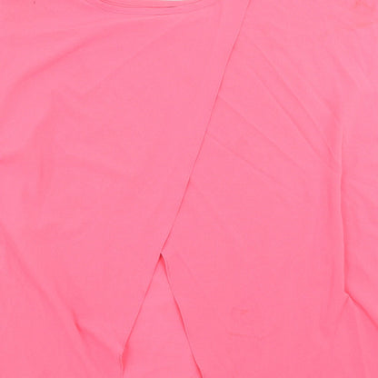 Internationale Womens Pink   Basic Blouse Size 10  - open back