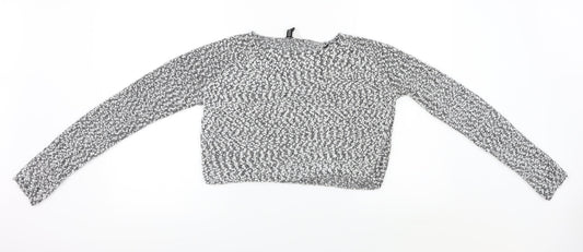 H&M  Womens White   Pullover Jumper Size M