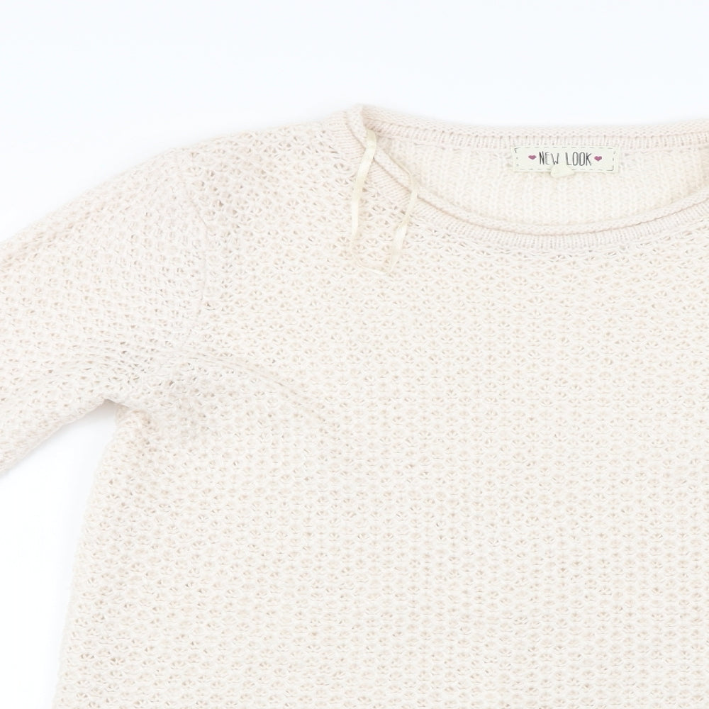 New Look  Womens Beige   Pullover Jumper Size 10