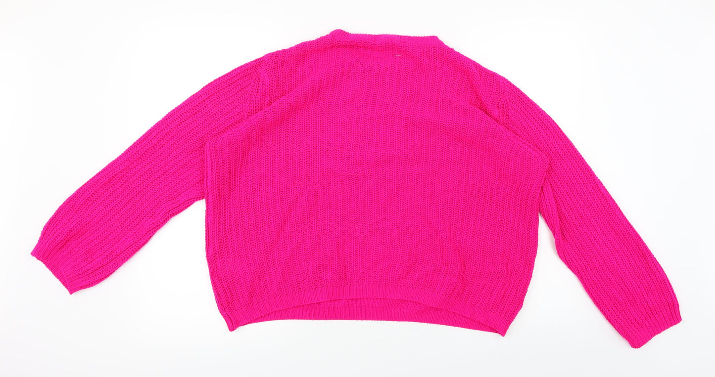 Peacokcs  Womens Pink   Pullover Jumper Size M