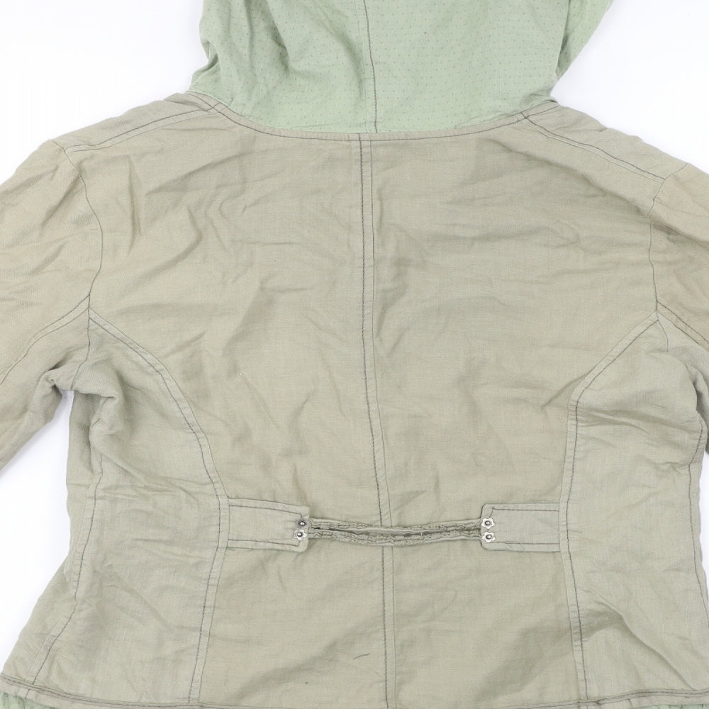 NILE Womens Green   Jacket Coat Size M