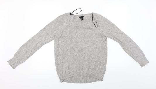 H&M Womens Grey   Pullover Jumper Size XS