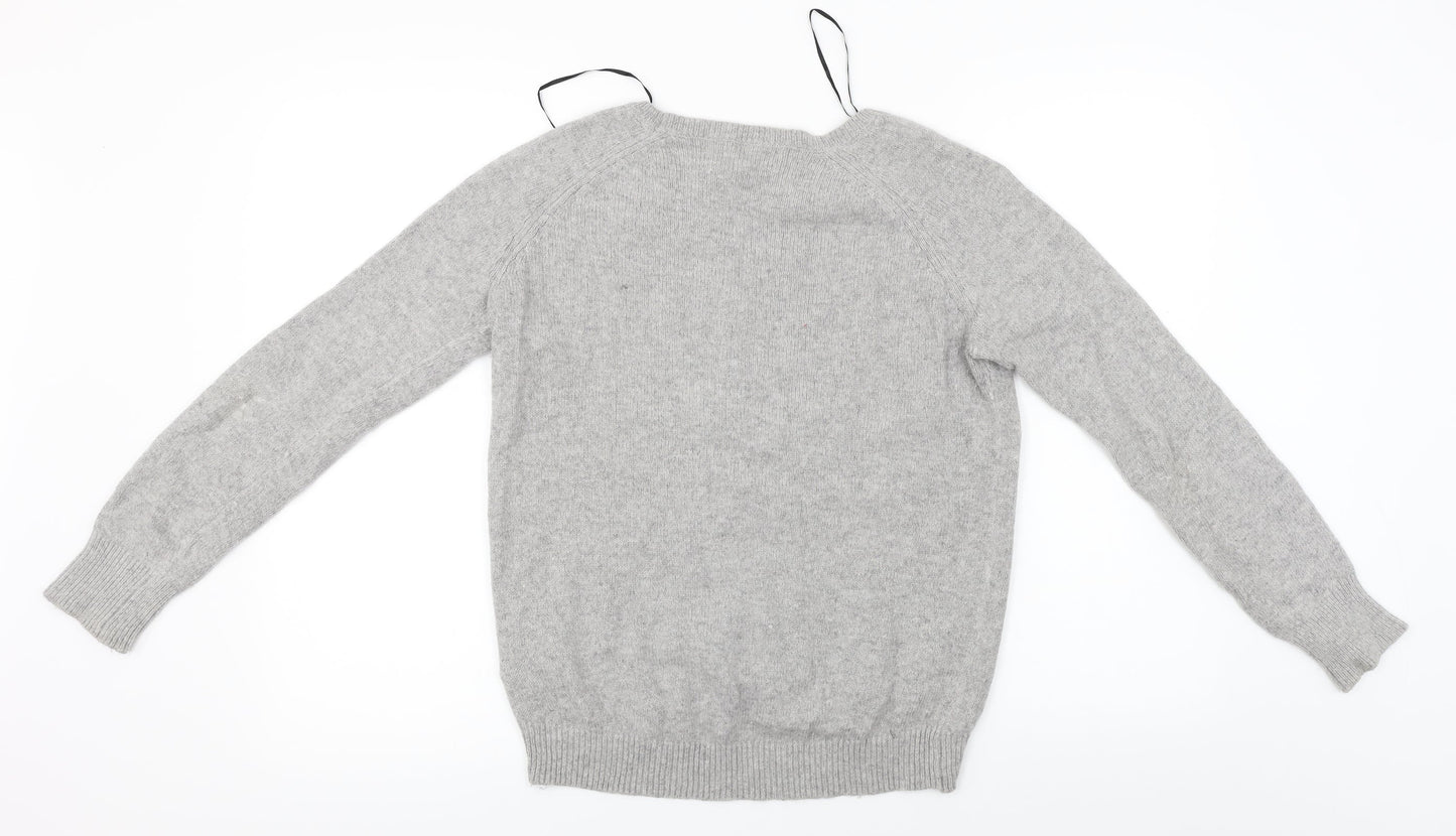 H&M Womens Grey   Pullover Jumper Size XS