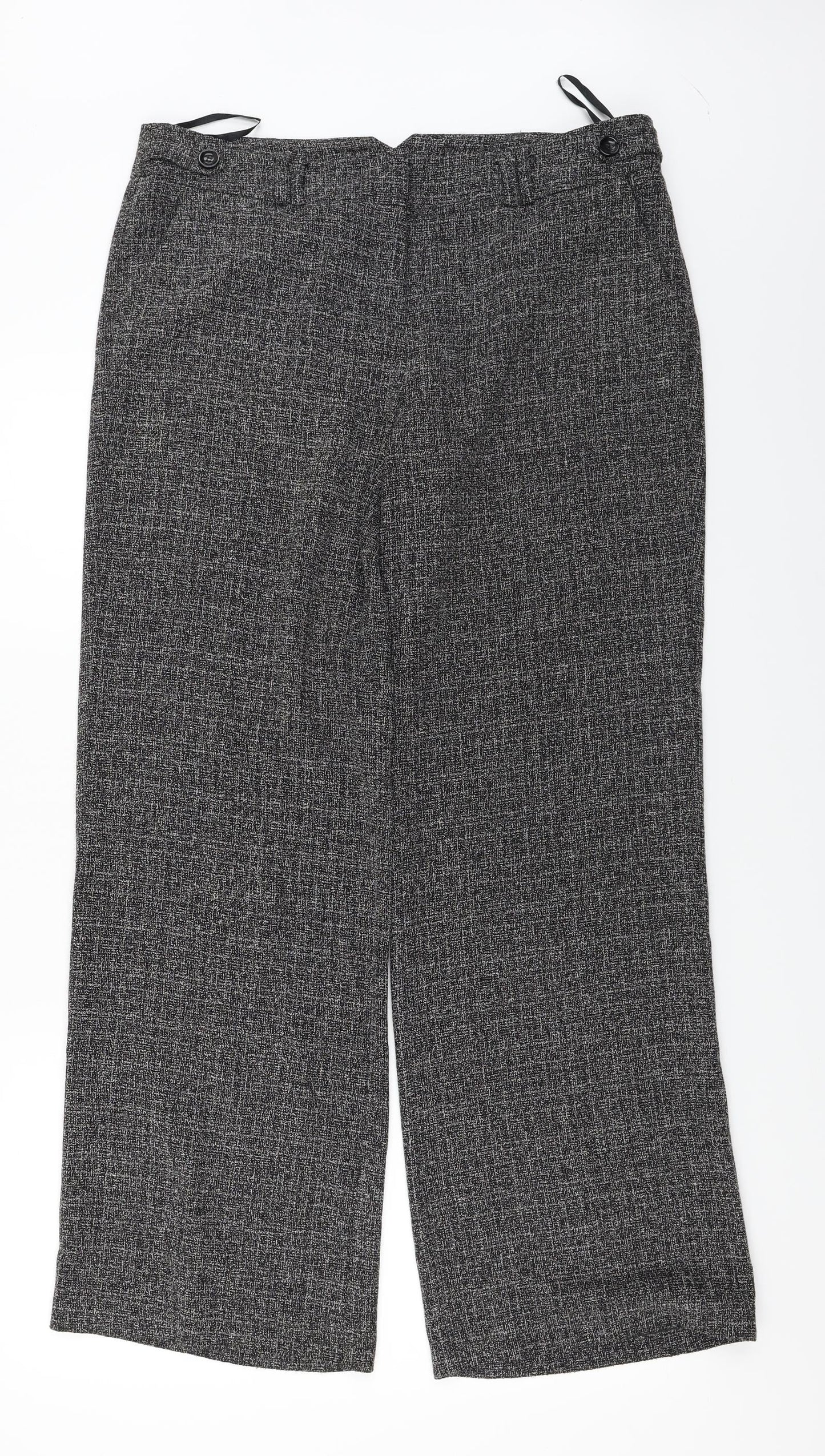 EDITIONS  Womens Grey   Trousers  Size 14 L27 in
