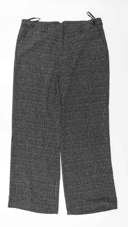 EDITIONS  Womens Grey   Trousers  Size 14 L27 in