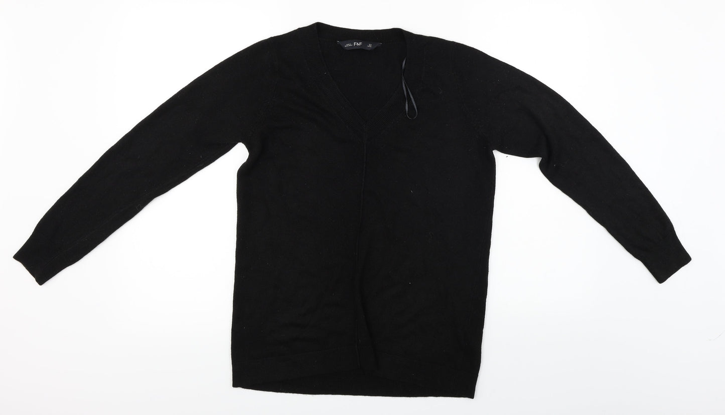 F&F  Womens Black   Pullover Jumper Size 8