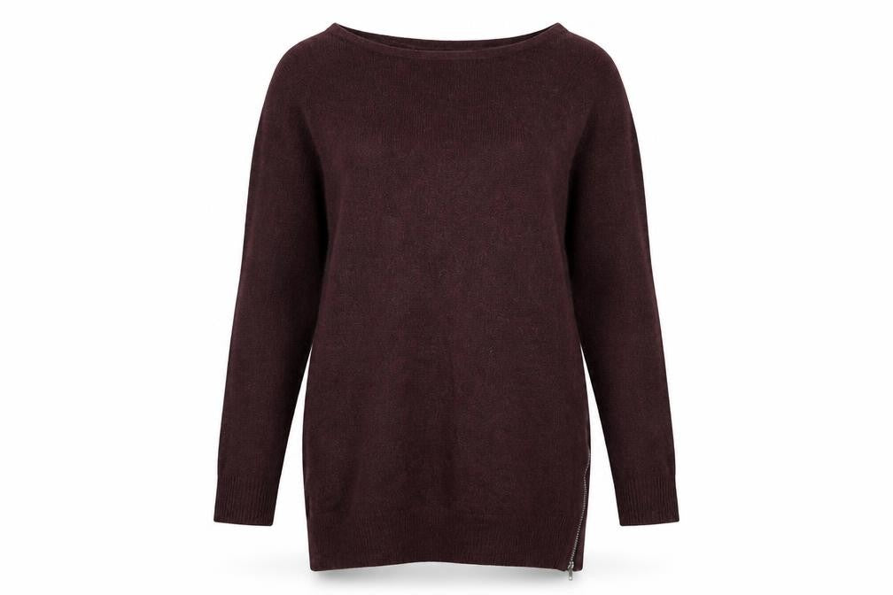 Very Womens Red  Knit Tunic Jumper Size 10