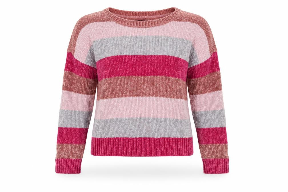 Romeo Juliet Womens Multicoloured Striped  Pullover Jumper Size M