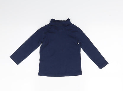 Preloved H&M Girls Blue   Pullover Jumper Size 2 Years - Back