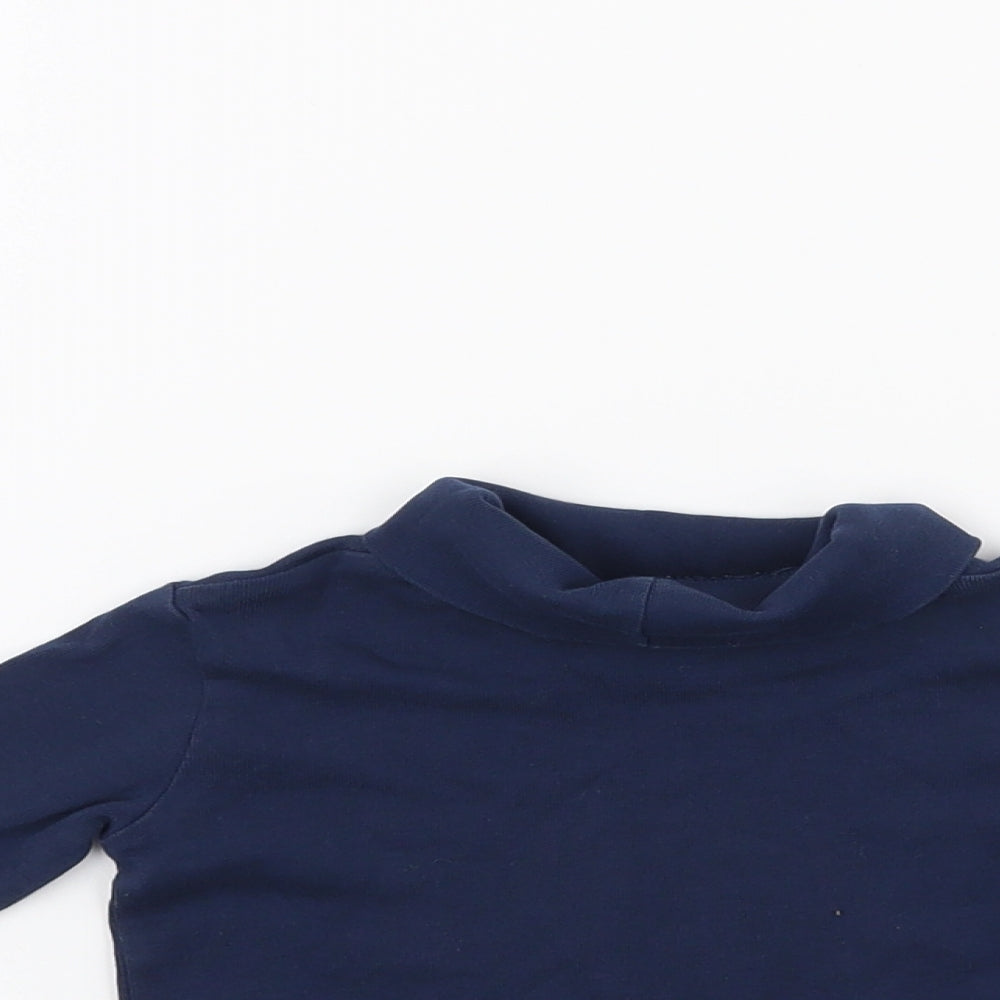 H&M Girls Blue   Pullover Jumper Size 2 Years