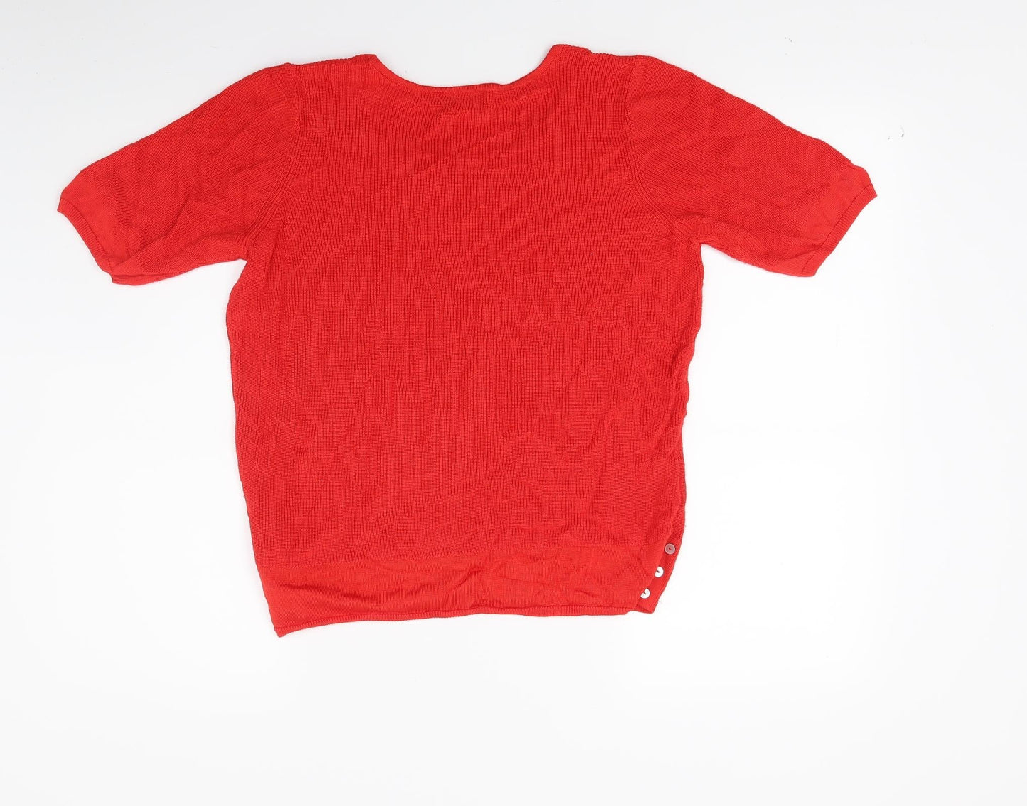 Per Una Womens Red  Knit Pullover Jumper Size 14