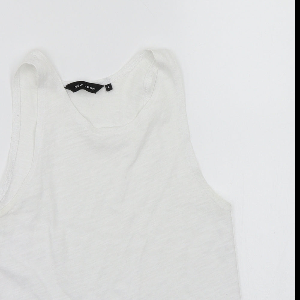 Newlook Womens White   Basic Tank Size 6
