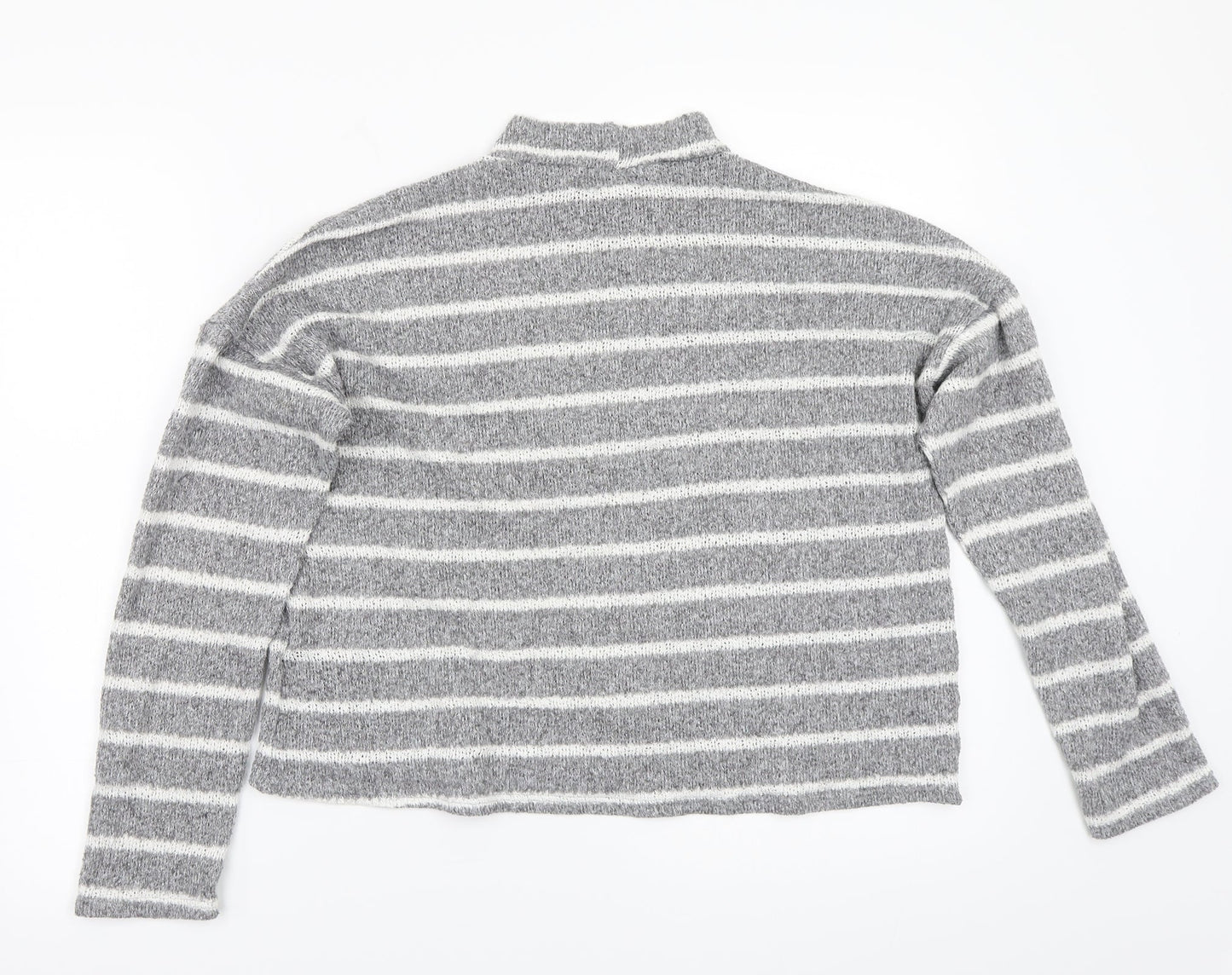 BDG Womens Grey Striped  Pullover Jumper Size M