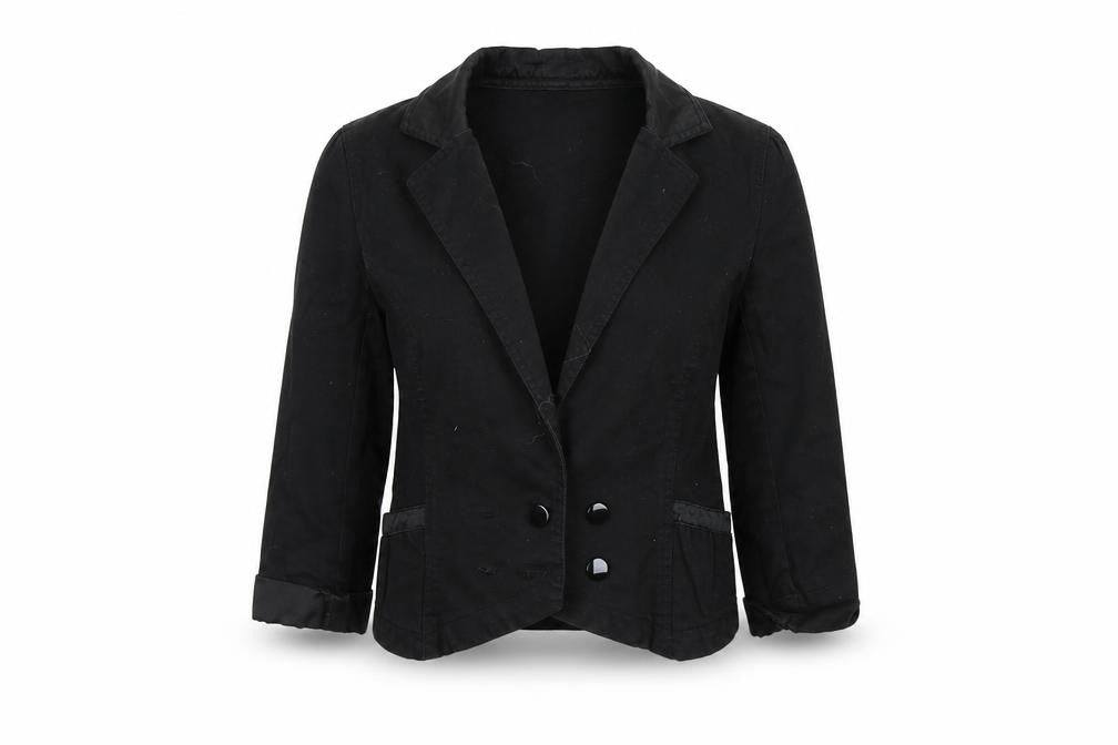 H&M Womens Black   Jacket Coat Size 8