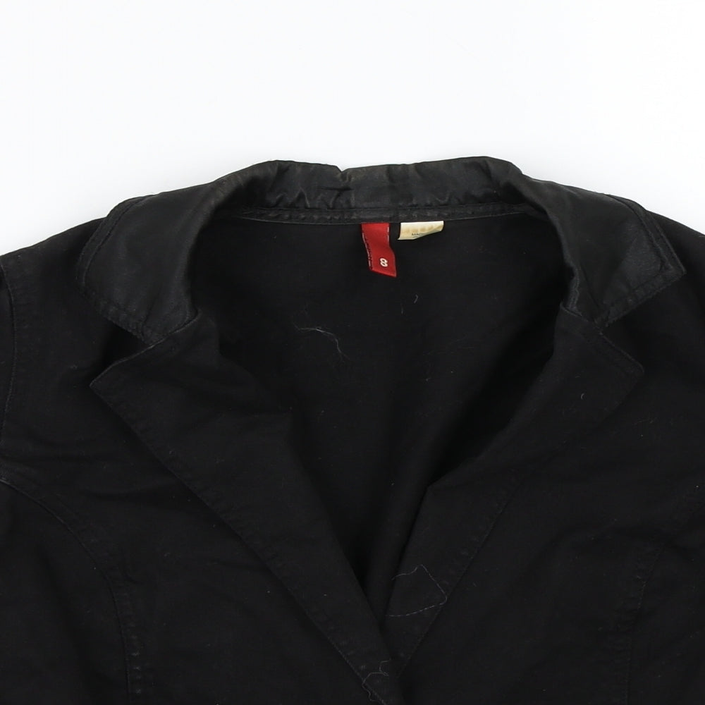 H&M Womens Black   Jacket Coat Size 8