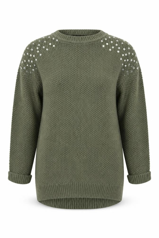Topshop Womens Green   Pullover Jumper Size 6