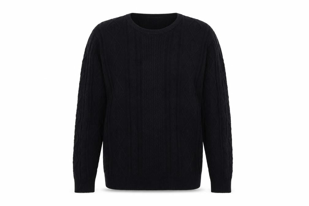 cassiopeia Mens Black   Pullover Jumper Size M