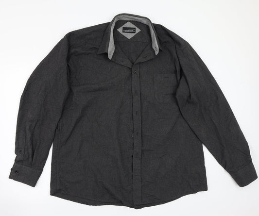 Citta Di Milano  Mens Grey    Button-Up Size 46