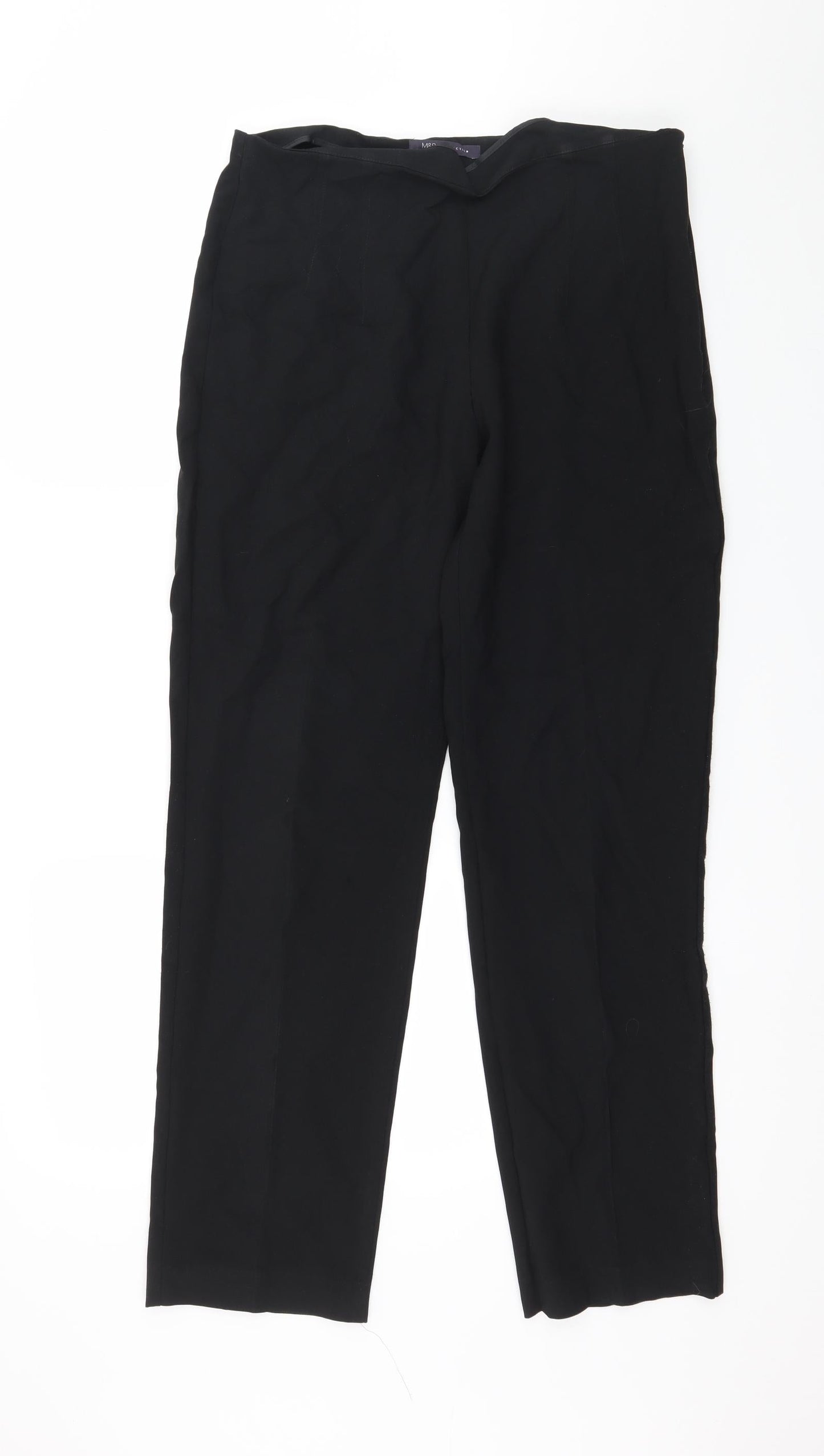 Marks and Spencer Womens Black   Trousers  Size 12 L30 in